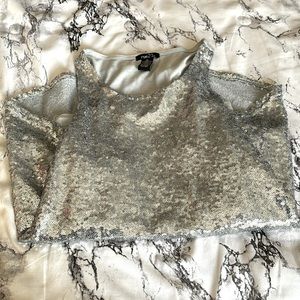 💎 3/$15 Silver Sequin Tank Top